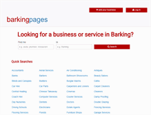 Tablet Screenshot of barkingpages.co.uk